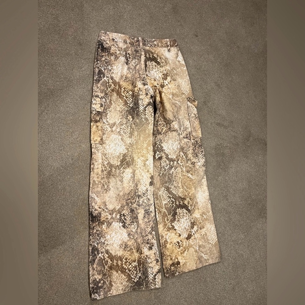 Snake Print Cargo Pants - Picture 2 of 5